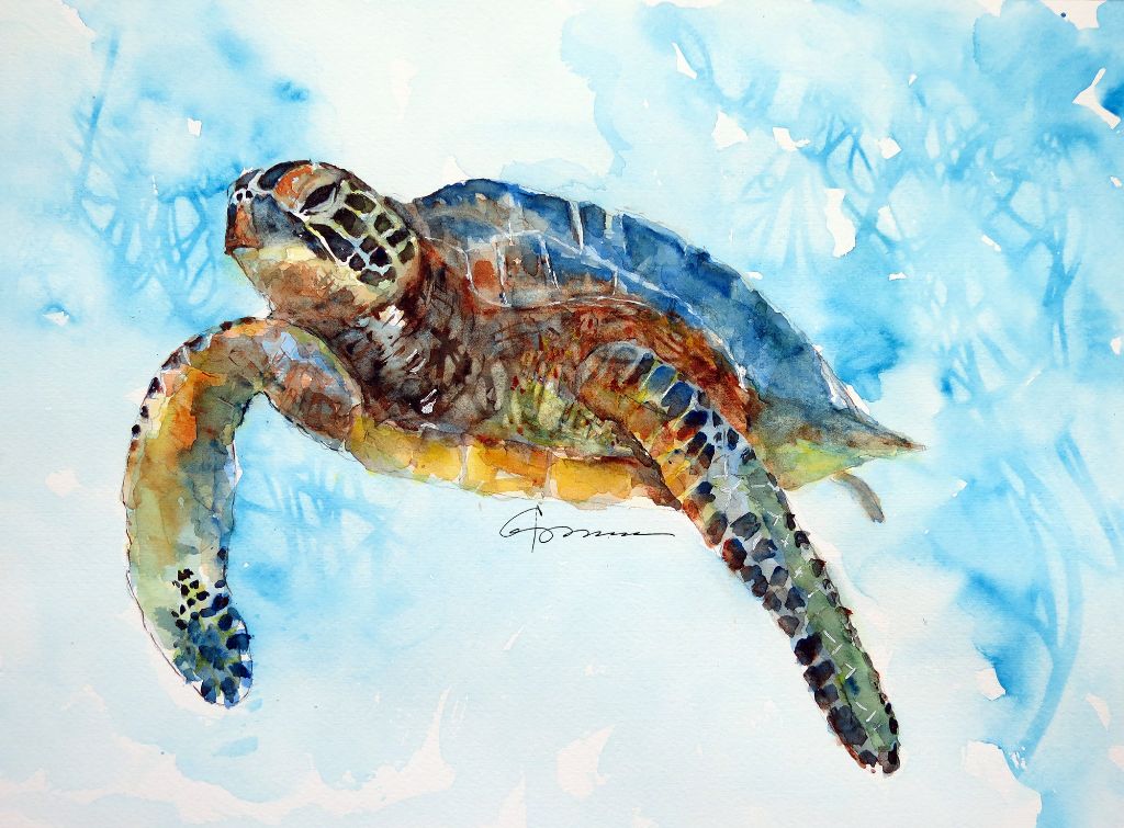 sea turtle painting